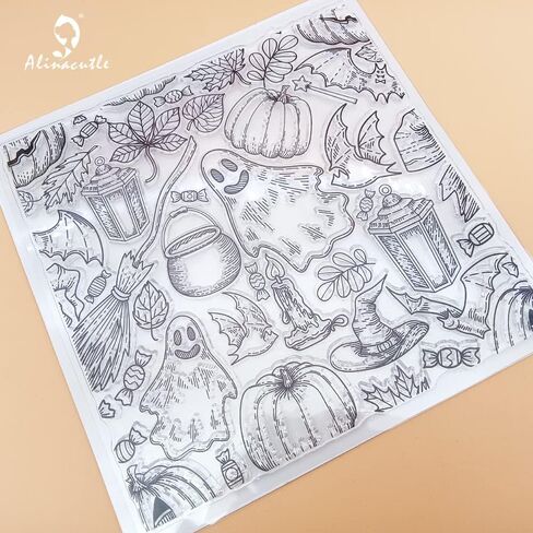 Alinacutle زينة عيد الميلاد خلفية واضحة Stamps ورقة كرافت واضح ختم للبطاقات اليدوية سكرابوكينغ والألبوم in Kuwait