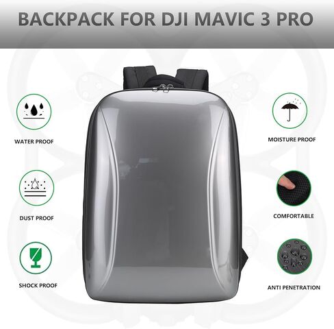 فلاي كيست شنطة حمل لجهاز دي جيه اي مافيك 3 برو، شنطة ظهر احترافية مقاومة للماء للسفر تناسب دي جيه اي مافيك 3 برو فلاي مور كومبو، وحدة تحكم عن بعد RC-N1/RC/RC برو وملحقاتها. in Kuwait