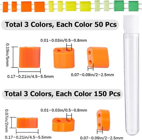 CREATCABIN 300Pcs 2 Hole Half Tila Beads 3 Size Mix Glass Seed Beads Rectangle 1/4 Tila Bead Mini Electroplate With Plastic Container Gunmetal Plated for Craft Bracelet Necklace Earring Jewelry Making in Kuwait