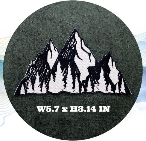 مجموعة رقعات مطرزة بأنماط جبلية متنوعة، خياطة حديدية على إصلاح الزينة للملابس والسراويل والقبعات والجينز والسترات وحقائب الظهر وسترة الكلب، وخياطة الزهور المزخرفة بنفسك in Kuwait