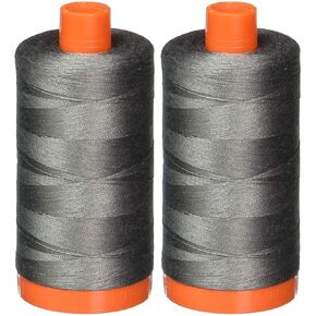 Aurifil Mako 50wt Thread 2 Large Spools (Aluminum (2615)) in Kuwait
