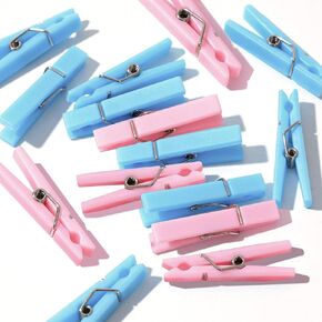 60 Baby Shower Clothespin Games Mini Clothes Pins 1.4 inch for Party Decorations(Blue) in Kuwait