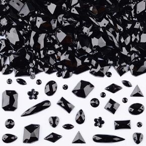 500 Pcs Flatback Acrylic Sew On Rhinestones Sewing Gems Crystal Mixed Shapes Sewing Beads Decorations Sew On Rhinestones for Clothes Crafts DIY(Red)