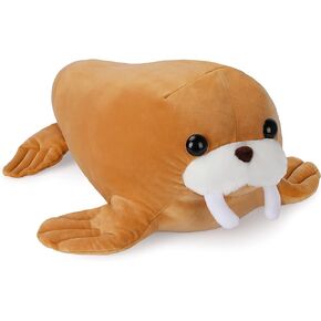 دمية محشوة صغيرة من القطيفة مقاس 20 انش، لعبة عناق فيل البحر القطبي المنفوش الناعم - هدية لكل الاعمار والمناسبات in Kuwait