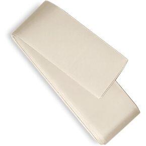 Ivory Satin Blanket Binding Tape 2" x 4 3/4 Yards – Single Fold Satin Quilt Binding for Blanket Edges, Glossy Polyester Trim for Sewing, Quilting, Baby Blankets, Crafts, and Fabric Projects in Saudi Arabia