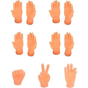 12 قطعة من الأيدي الصغيرة المحمولة للأصابع المصغرة من دونج هوانج، دمية إصبع صغيرة على شكل يد مسطحة، أيدي أصابع صغيرة مضحكة (صخرة، ورق، مقص) in Kuwait