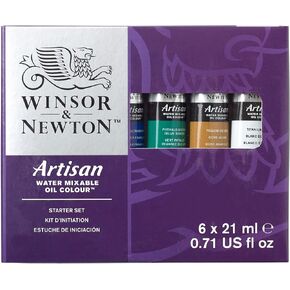 Winsor & Newton Artisan Water Mixable Oil Color Paint, 0.4-oz (12xml) Tubes, Set of 20
