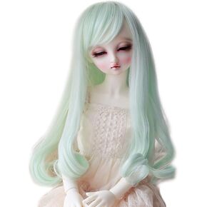 Linfairy 8-9 inch 1/3 BJD Wig Doll Hair SD DZ DD DOD LUTS Long Wig (Mint)