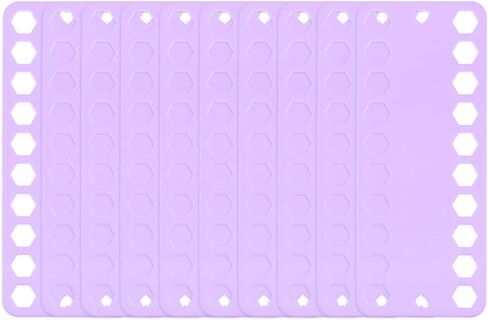 HARFINGTON 10pcs Embroidery Floss Organizer Cards 20 Positions PP Plastic 7.68" x 3.15" Cross Stitch Thread Holder for Sewing Needlework Thread Holder, Blue in Kuwait