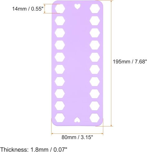 HARFINGTON 10pcs Embroidery Floss Organizer Cards 20 Positions PP Plastic 7.68" x 3.15" Cross Stitch Thread Holder for Sewing Needlework Thread Holder, Blue in Kuwait
