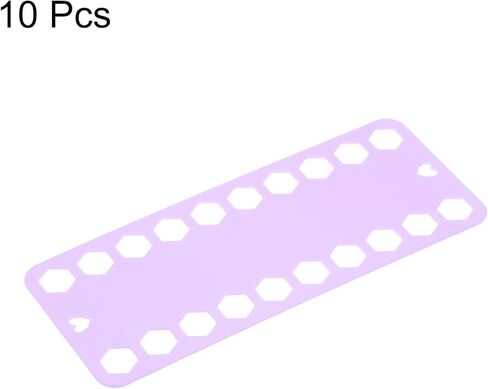 HARFINGTON 10pcs Embroidery Floss Organizer Cards 20 Positions PP Plastic 7.68" x 3.15" Cross Stitch Thread Holder for Sewing Needlework Thread Holder, Blue in Kuwait