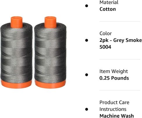 Aurifil Mako 50wt Thread 2 بكرات كبيرة: بيج فاتح (2310x2) in Kuwait