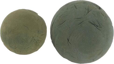 Yardwe 2pcs Floral Foam Ball Green Flower Foam Sphere Flower Mud Foam Florist Sponge Floral Arranging Supplies in Kuwait