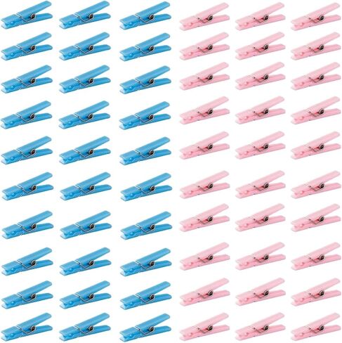 60 Baby Shower Clothespin Games Mini Clothes Pins 1.4 inch for Party Decorations(Blue) in Kuwait
