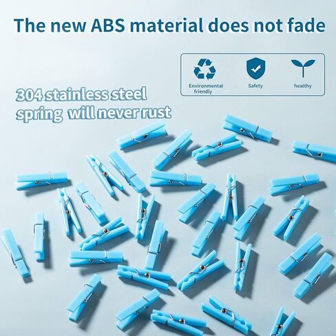 60 Baby Shower Clothespin Games Mini Clothes Pins 1.4 inch for Party Decorations(Blue) in Kuwait