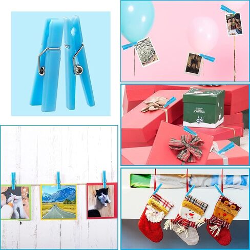 60 Baby Shower Clothespin Games Mini Clothes Pins 1.4 inch for Party Decorations(Blue) in Kuwait