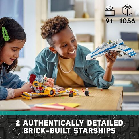 Lego Star Wars: Ahsoka New Republic E-Wing vs. Shin Hati’s Starfighter 75364 Star Wars Playset Based on The Ahsoka TV Series, Show Inspired Building Toy for Ahsoka Fans Featuring 5 Star Wars Figures in Saudi Arabia