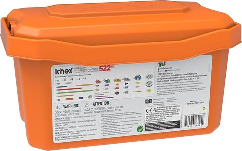 تخيل K'NEX: مجموعة Click & Construct القيمة - 522 قطعة، 35 نموذجًا، نموذج البناء الإبداعي لتعلم العلوم والتكنولوجيا والهندسة والرياضيات للأعمار من 7 سنوات فما فوق، لعبة بناء متشابكة للأولاد والبنات والبالغين in Kuwait