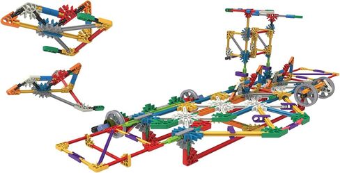 تخيل K'NEX: مجموعة Click & Construct القيمة - 522 قطعة، 35 نموذجًا، نموذج البناء الإبداعي لتعلم العلوم والتكنولوجيا والهندسة والرياضيات للأعمار من 7 سنوات فما فوق، لعبة بناء متشابكة للأولاد والبنات والبالغين in Kuwait