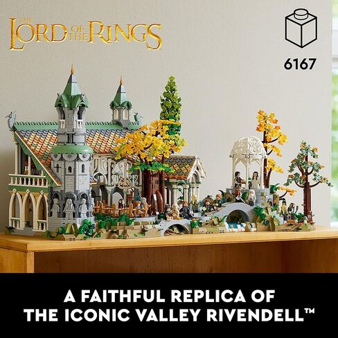 LEGO Icons The Lord of The Rings: Rivendell Building Model Kit for Adults, Construct and Display a Middle-Earth Valley with 15 Minifigures, A Great Gift for LOTR Fans and Movie-Lovers, 10316 in Saudi Arabia
