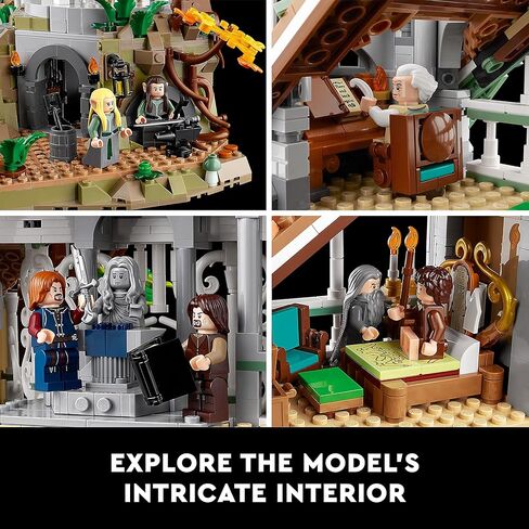 LEGO Icons The Lord of The Rings: Rivendell Building Model Kit for Adults, Construct and Display a Middle-Earth Valley with 15 Minifigures, A Great Gift for LOTR Fans and Movie-Lovers, 10316 in Saudi Arabia