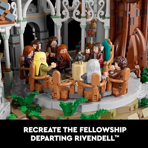 LEGO Icons The Lord of The Rings: Rivendell Building Model Kit for Adults, Construct and Display a Middle-Earth Valley with 15 Minifigures, A Great Gift for LOTR Fans and Movie-Lovers, 10316 in Saudi Arabia