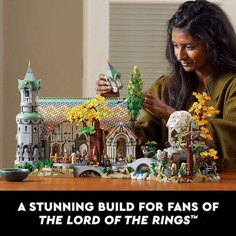 LEGO Icons The Lord of The Rings: Rivendell Building Model Kit for Adults, Construct and Display a Middle-Earth Valley with 15 Minifigures, A Great Gift for LOTR Fans and Movie-Lovers, 10316 in Saudi Arabia