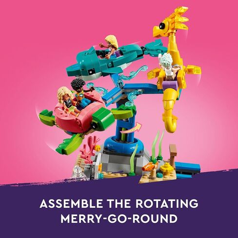 LEGO Friends Beach Amusement Park 41737 Building Toy Set, A Technical Project for Older Kids Ages 12+, with Spinning Carousel, Wave Machine and Shooting Gallery Game in Saudi Arabia