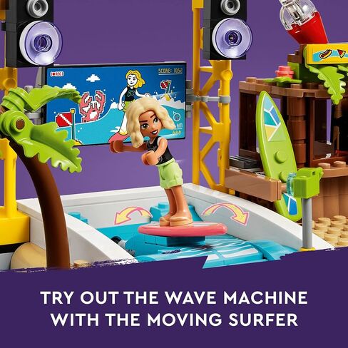 LEGO Friends Beach Amusement Park 41737 Building Toy Set, A Technical Project for Older Kids Ages 12+, with Spinning Carousel, Wave Machine and Shooting Gallery Game in Saudi Arabia