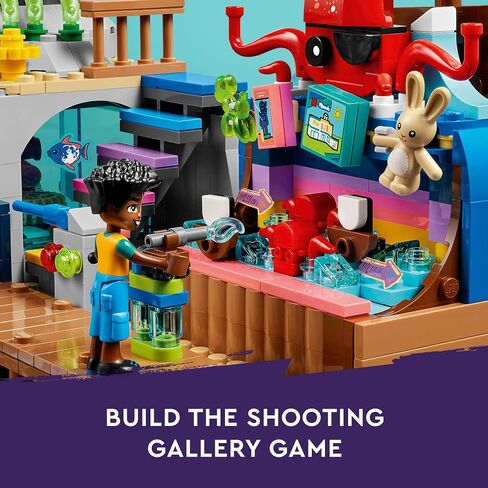 LEGO Friends Beach Amusement Park 41737 Building Toy Set, A Technical Project for Older Kids Ages 12+, with Spinning Carousel, Wave Machine and Shooting Gallery Game in Saudi Arabia