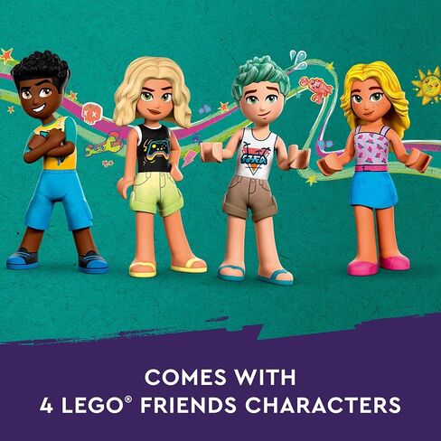 LEGO Friends Beach Amusement Park 41737 Building Toy Set, A Technical Project for Older Kids Ages 12+, with Spinning Carousel, Wave Machine and Shooting Gallery Game in Saudi Arabia