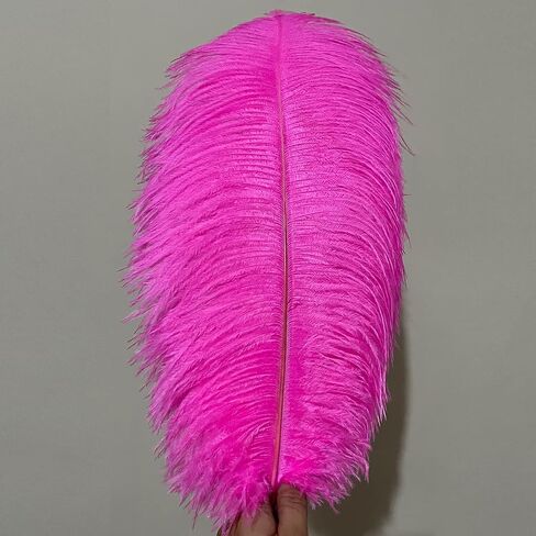 10pcs Large Black Ostrich Feathers 16-18 inch Fluffy Feather for Crafts Home Party Decoration Wedding Centerpieces Clothes Vase Decor in Kuwait