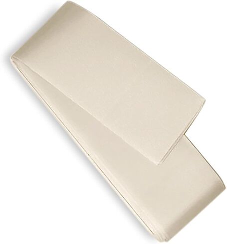 White Satin Blanket Binding Tape 2" x 4 3/4 Yards – Single Fold Satin Quilt Binding for Blanket Edges, Glossy Polyester Trim for Sewing, Quilting, Baby Blankets, Crafts, and Fabric Projects in Kuwait