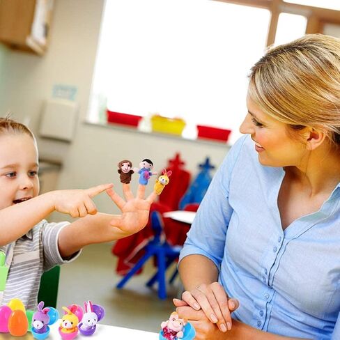 Christmas Advent Calendar 2022 with Finger Puppets Toys, 24 Days Countdown Calendar with Animals Puppets Family Members Plush Toys, Xmas Party Favors Gifts for Toddler Kids Girls Boys in Kuwait