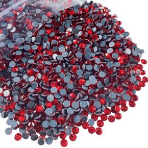 أحجار الراين الإصلاحية، 17500 قطعة SS10 2.8 مم أحجار الراين الإصلاحية المسطحة أحجار الراين الزجاجية الكريستالية المستديرة للحرف اليدوية والملابس والأحذية والقمصان والأكواب الديكور (كريستال AB) in Kuwait