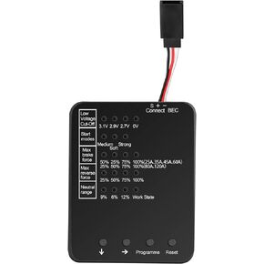 Surpass Hobby ESC Programming Card RC Car Electronic Speed Controller LED Programmer Only Compatible with Surpass Hobby Rocket Brushless ESC 25A 35A 45A 60A 80A 120A 150A (Update Version)