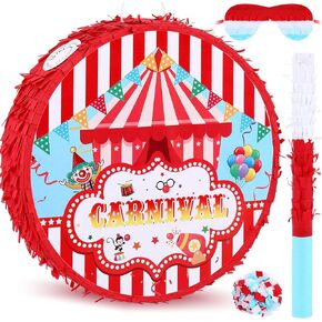 خيمة بيناتا سيرك بيناتا لكرنفال الحفلات الكرنفالية مع 1 عصابة عين و1 خفاش بيناتا للمراهقين والبالغين لوازم تزيين الحفلات والمناسبات ذات الصلة in Kuwait