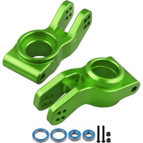 GoHobby Aluminum Rear Hubs Stub Axle Carriers Knuckles for 1/8 ARRMA Typhon Talion 6S, 1/7 Infraction Limitless Mojave 6S BLX Upgrades, Replaces AR330193 (Green)
