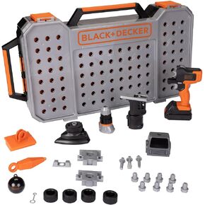 Black+Decker Kids Tools All-in-One Mega Case with Matrix Drill, Jigsaw and Sander 25 Pieces Play Tools for Kids in Saudi Arabia