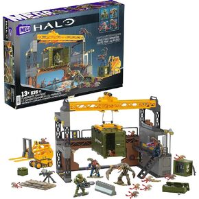 MEGA Halo Infinite Toys Building Set for Kids, Floodgate Firefight with 634 Pieces, 4 Poseable Micro Action Figures and Accessories, Gift Ideas in Kuwait