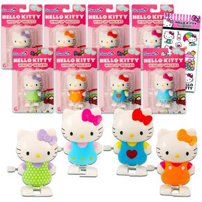 Hello Kitty 8 Pack Wind Up Toys - Bundle with 8 Wind Up Walking Toys for Girls Stickers Party Favors for Kids 4-8 in Saudi Arabia