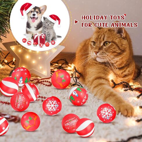 Liliful 60 Pcs Christmas Stress Balls 2.5'' Santa Snowman Snowflake Foam Pu Stress Balls Christmas Squishy Balls Relief Toys Xmas Party Favors Stocking Stuffer Filler Gifts for Girls Boys, 6 Styles in Saudi Arabia