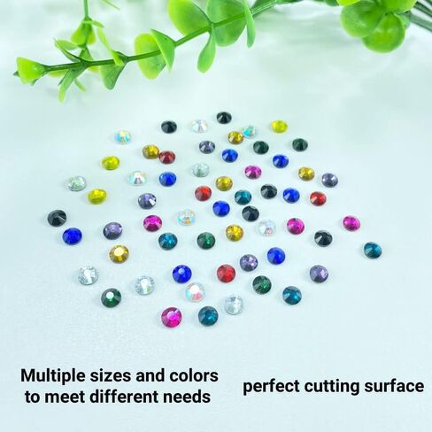 أحجار الراين الإصلاحية، 17500 قطعة SS10 2.8 مم أحجار الراين الإصلاحية المسطحة أحجار الراين الزجاجية الكريستالية المستديرة للحرف اليدوية والملابس والأحذية والقمصان والأكواب الديكور (كريستال AB) in Kuwait