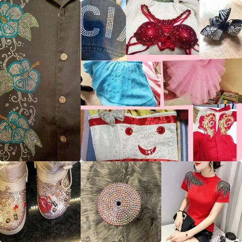 أحجار الراين الإصلاحية، 17500 قطعة SS10 2.8 مم أحجار الراين الإصلاحية المسطحة أحجار الراين الزجاجية الكريستالية المستديرة للحرف اليدوية والملابس والأحذية والقمصان والأكواب الديكور (كريستال AB) in Kuwait