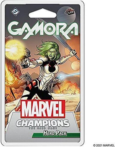 Marvel Champions The Card Game Gamora HERO PACK - Superhero Strategy Game, Cooperative Game for Kids and Adults, Ages 14+, 1-4 Players, 45-90 Minute Playtime, Made by Fantasy Flight Games in Saudi Arabia