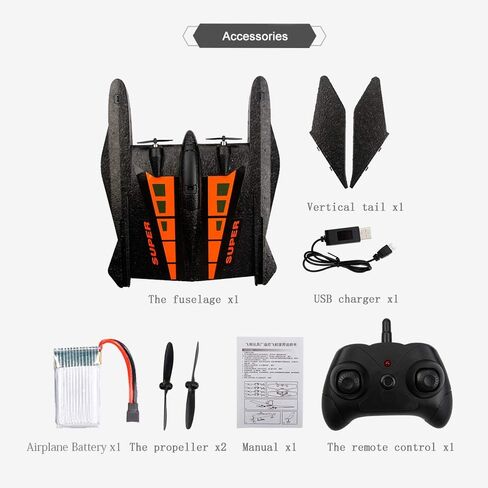 GoolRC FX815 RC Plane, 2 Channels 2.4Ghz Remote Control Airplane, Ready to Fly EPP Foam Aircraft Model for Kids and Adult in Saudi Arabia