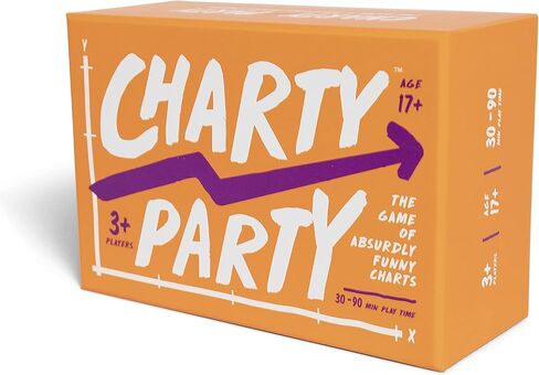 Charty Party - لعبة الرسوم البيانية المضحكة إلى حد السخافة التي تتساءل عن موضوع هذا الرسم البياني؟ لعبة روح الدعابة رياضيا لثلاثة لاعبين أو أكثر in Kuwait