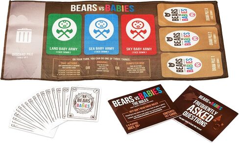 Bears vs Babies by Exploding Kittens - A Monster-Building- Family-Friendly Party Games - Card Games For Adults, Teens & Kids in Saudi Arabia