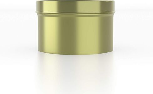 Candle Tins with Lids - 12 PCS 8oz Gold Seamless Candle Containers for Making Candles - Elegant Metal Candle Jars in Bulk for Candle Making - Candle Supplies for DIY Candle Making in Saudi Arabia