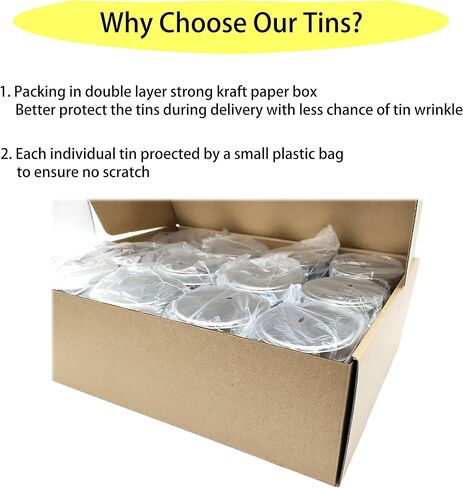 PMCDS2G Candle Tins 24 Pieces, 8oz for Candle Making - Black, Candle Making Supplies in Kuwait